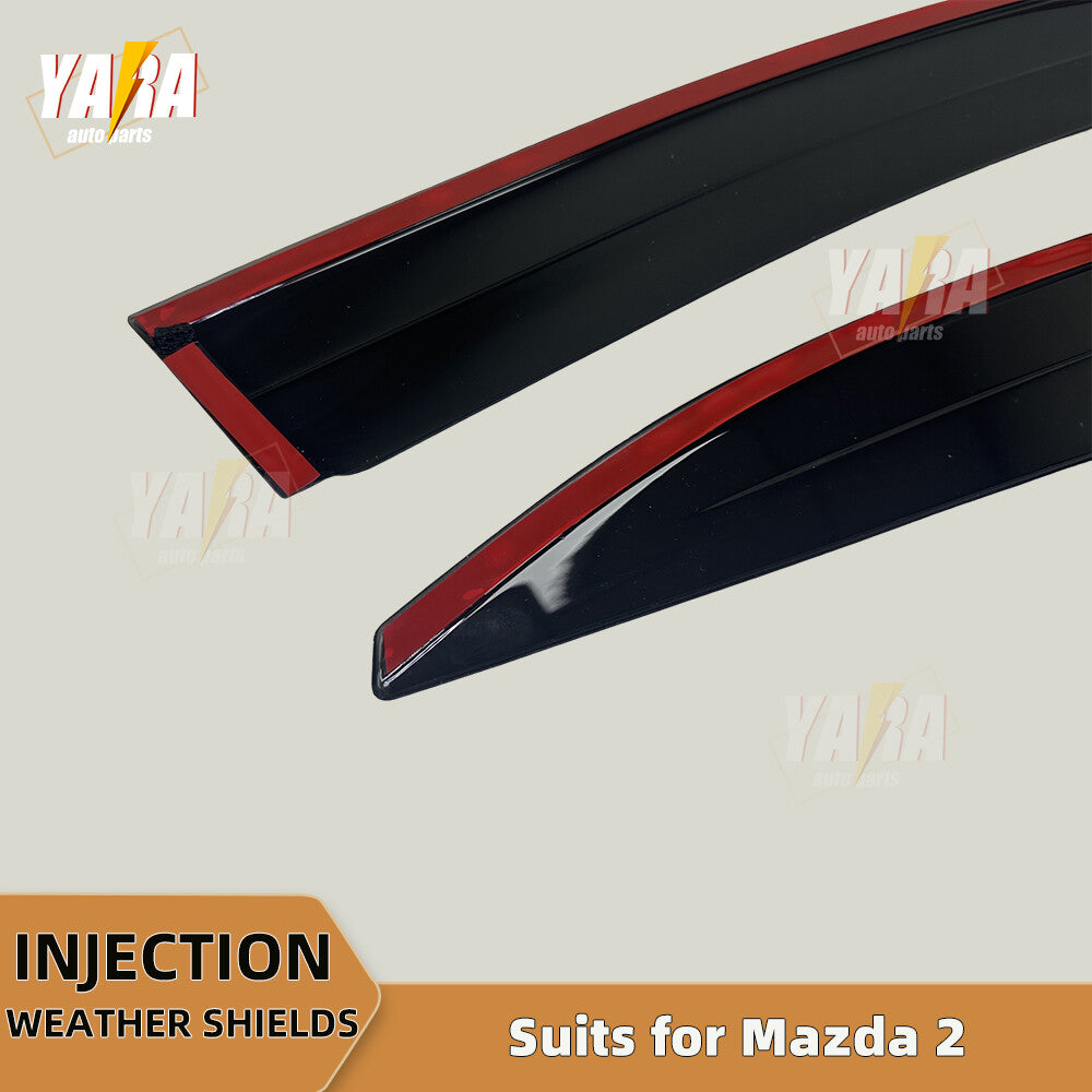 Injection Weather Shields Weathershields for Mazda 2 DJ Hatchback 2014-Onwards