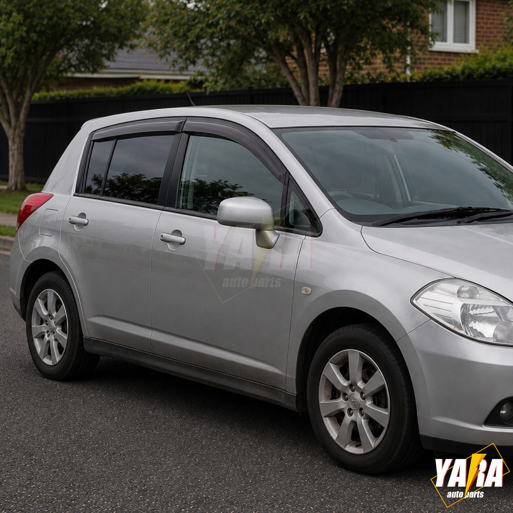 OEM Style Weather Shields for Nissan Tiida C11 Hatch 2004–2012 4PCS Visors