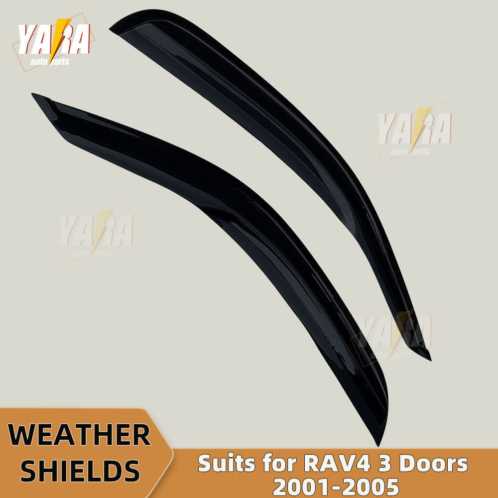 Luxury Weather Shields Weathershields for Toyota RAV4 3 Doors A20 2000-2006 2pcs