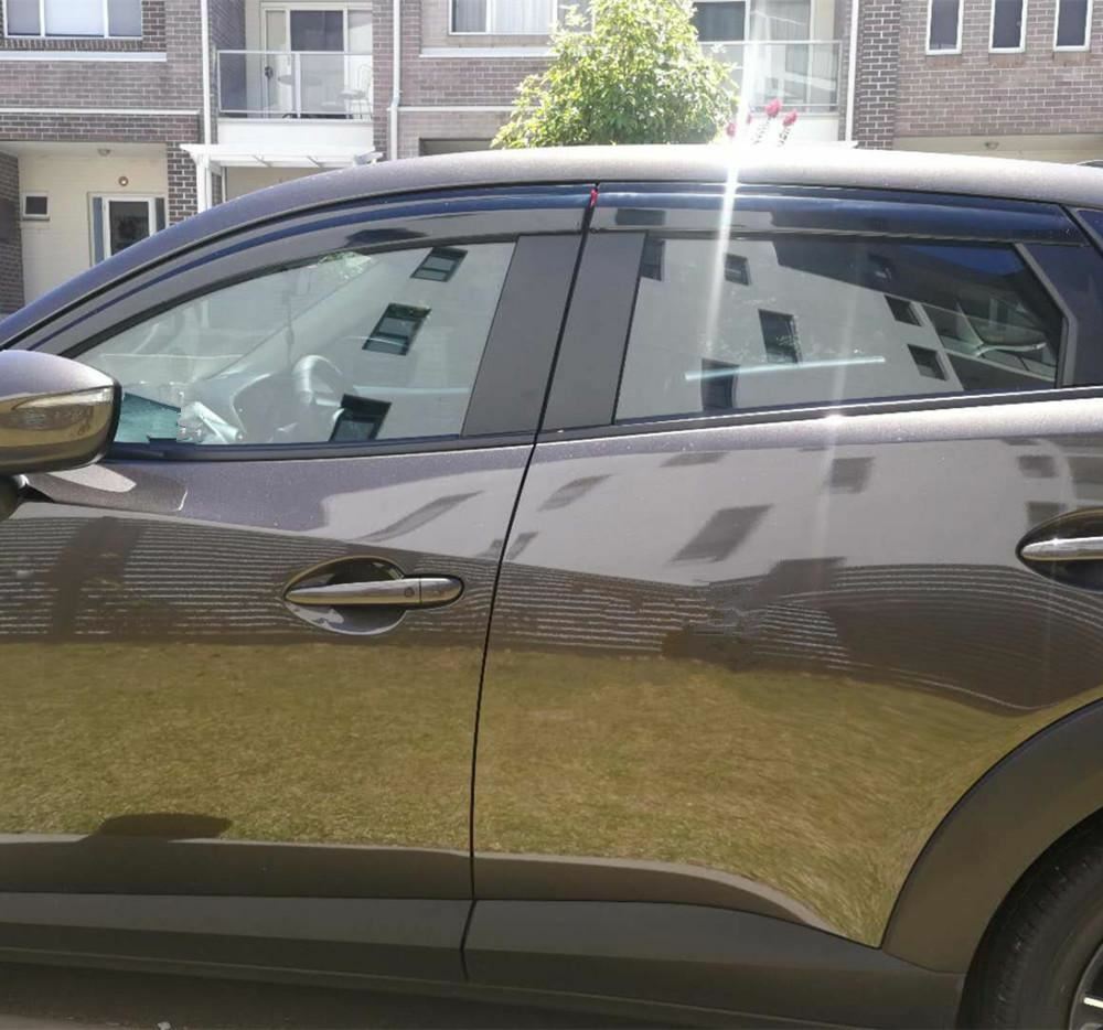 Weather shields Weathershield suitable for Mazda CX-3 CX3 2015-2025 tinted 4pcs