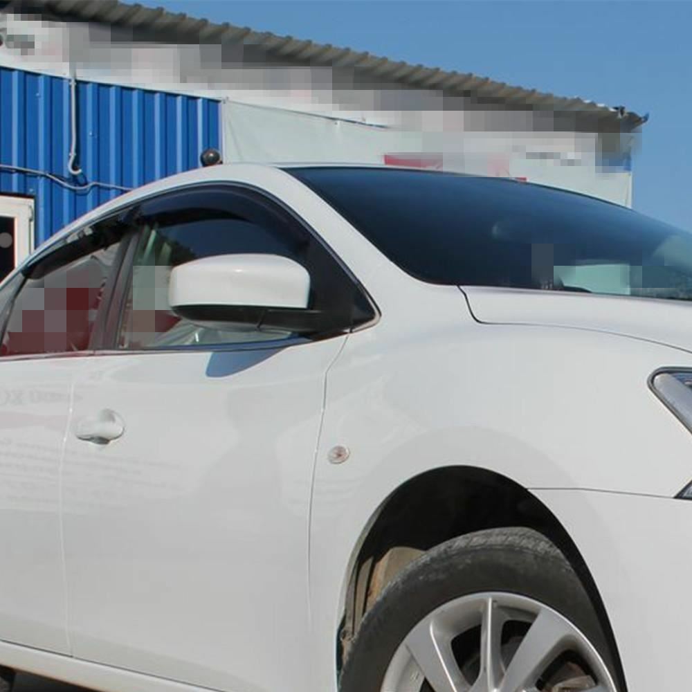 Injection Weathershields Window Visors suitable for Pulsar Sedan 2012-2017 tint