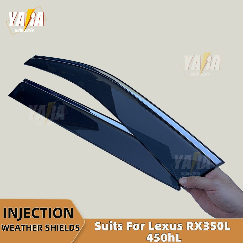 Weathershields with Stainless steel trims For Lexus RX350L 450hL 2018-2024 Long Wheelbase 7-Seater
