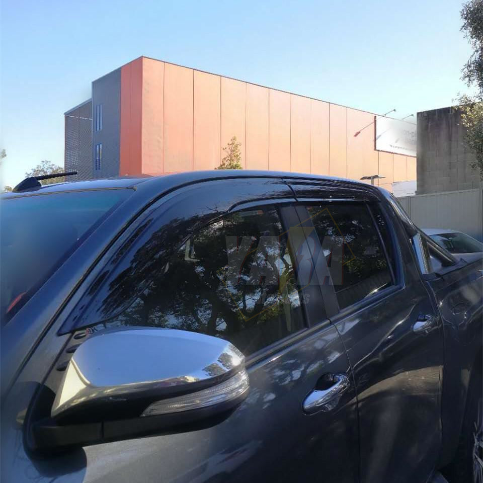 Weather Shields Weathershields Suitable for Hilux SR5 2015-2024 Daul Cab M70 M80