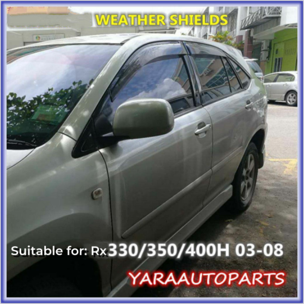 Weather Shields Weathershields Suitable for Lexus RX330 / 350 / 400h 2003-2008