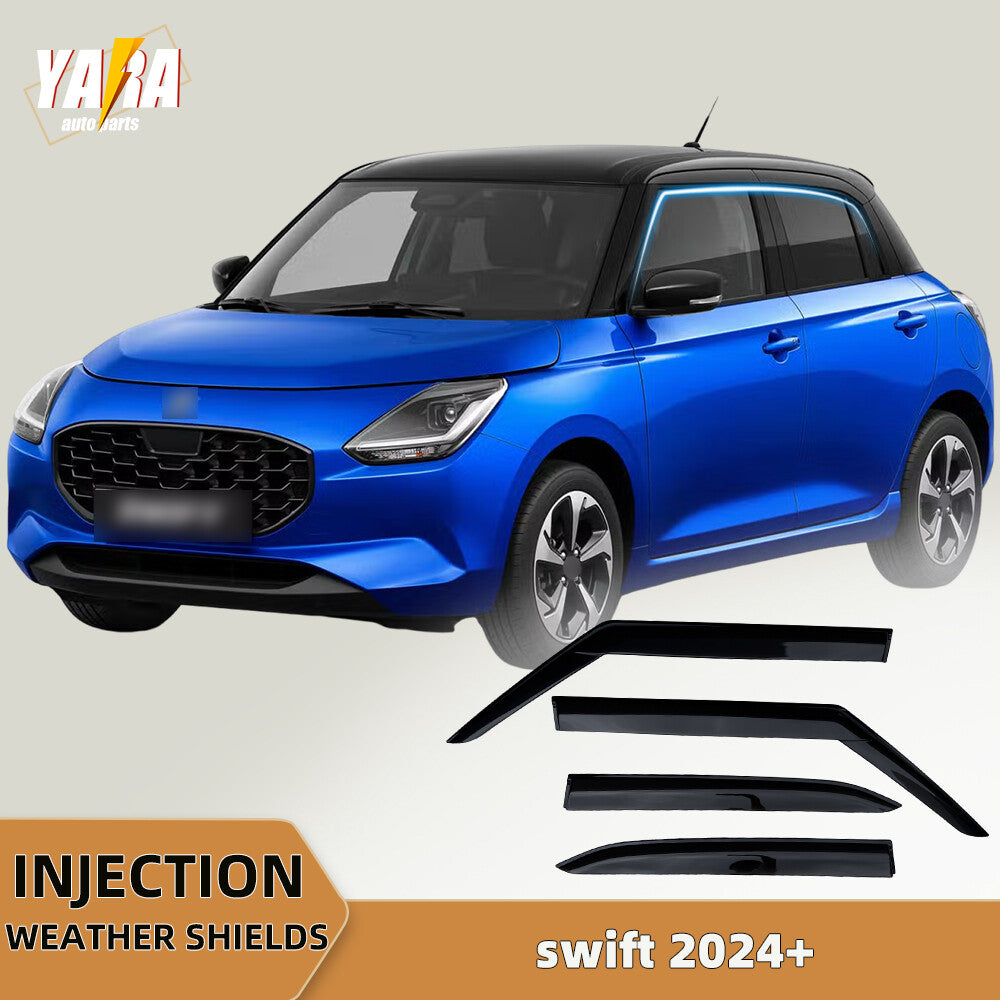 Injection Weather Shields Weathershields Sun visors for Suzuki Swift 2024+ 4pcs