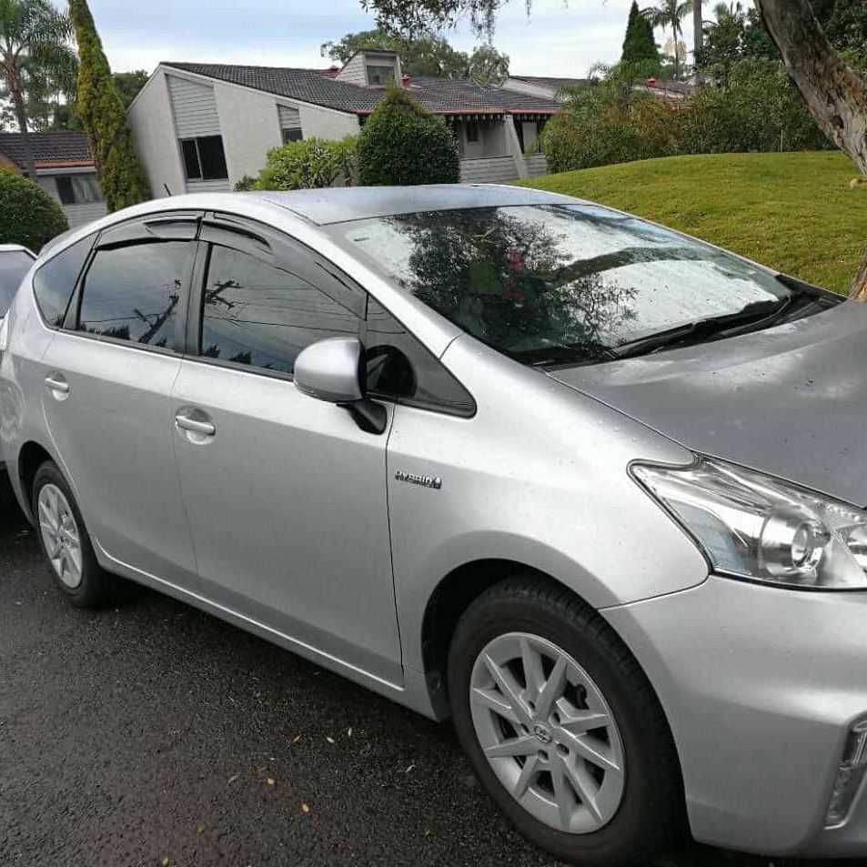 Weathershields Weather Shields Window Visors suitable for Prius V 2012-2021 4pcs