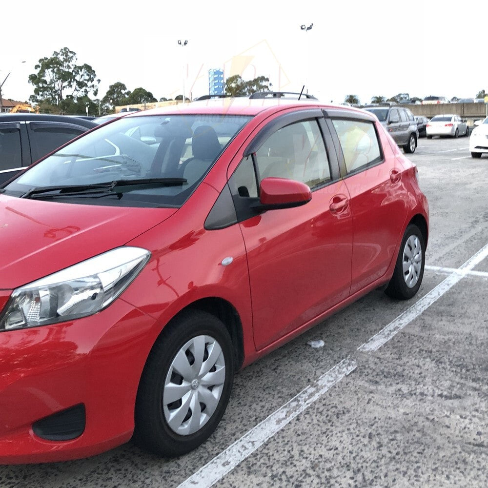 Weather shields Window visors Suitable for Yaris Hatchback 2011-2018 Tinted 4pcs