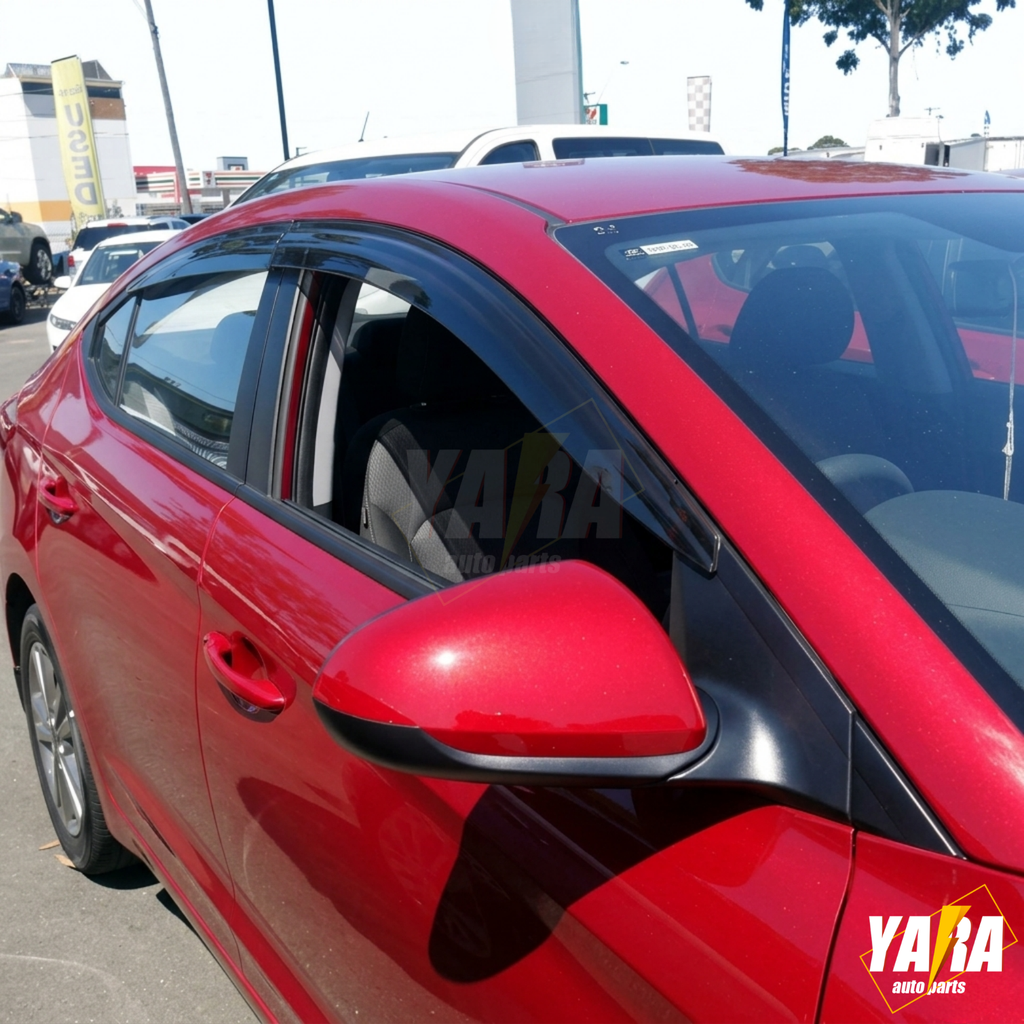QUALITY Weather shields Window visor for Hyundai Elantra Sedan 2016-2020 Tinted