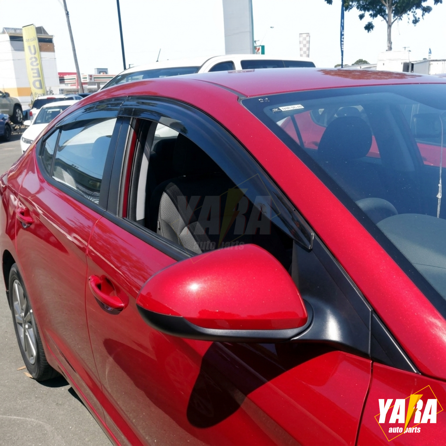 QUALITY Weather shields Window visor for Hyundai Elantra Sedan 2016-2020 Tinted