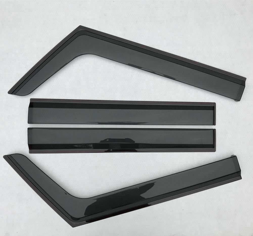 QUALITY Weather shields Weathershields Window Visors JEEP Wrangler JK 4DR 07-18