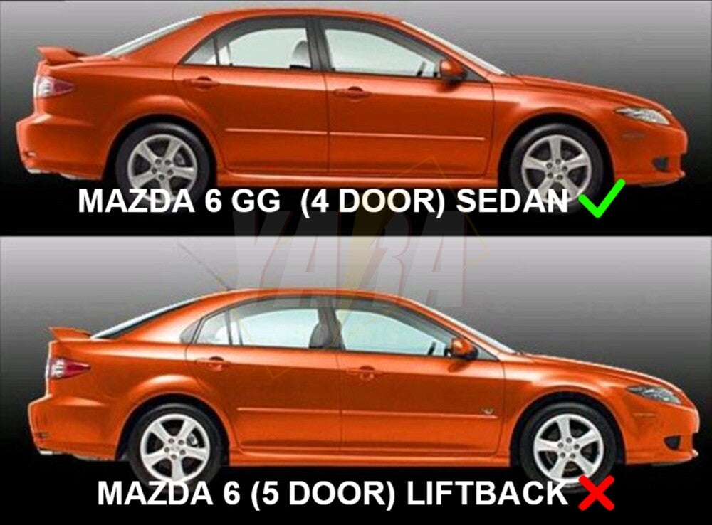 Injection Weather Shields Weathershield suitable for Mazda 6 GG Sedan 2002-2007