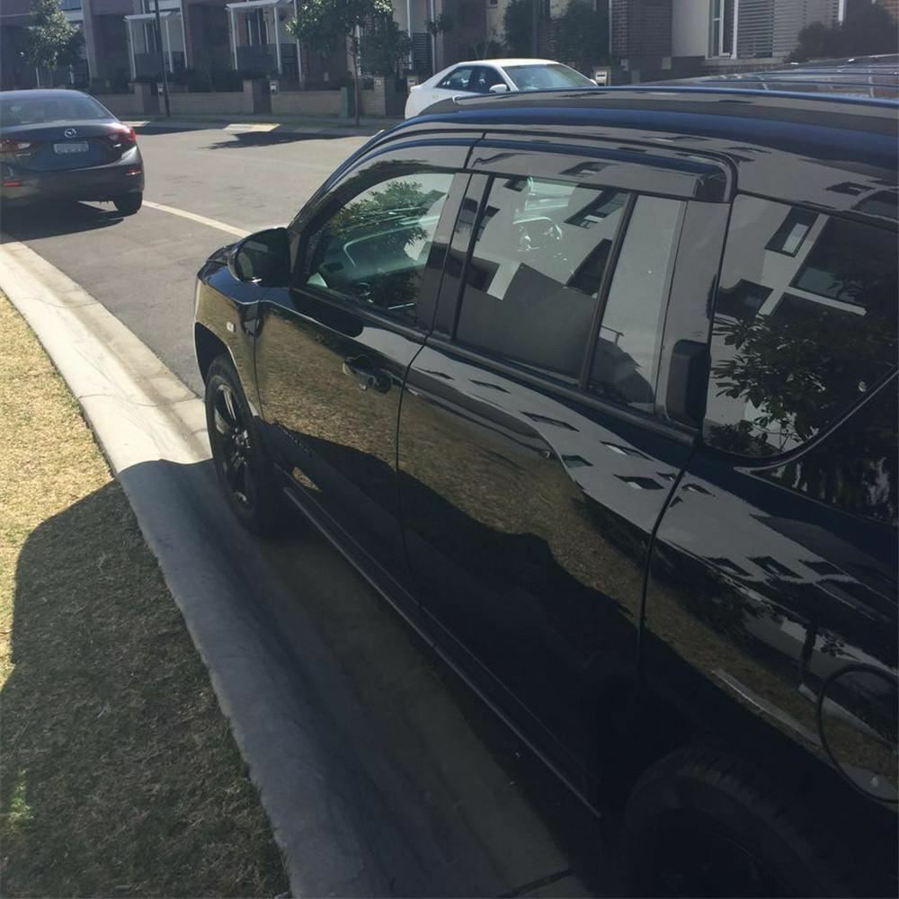 Injection Weather Shields Window Visors for JEEP COMPASS 2007-2017