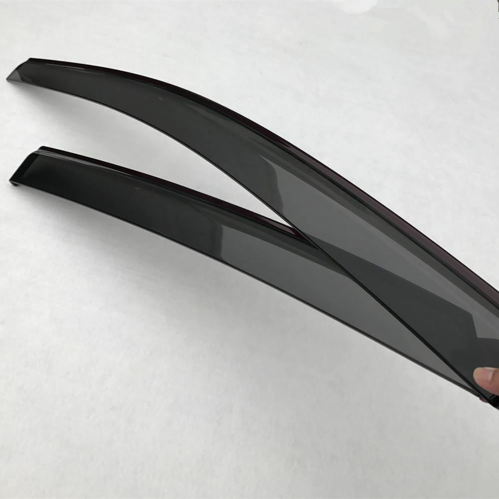 Injection Weathershields Window Visors suitable for Pulsar Sedan 2012-2017 tint