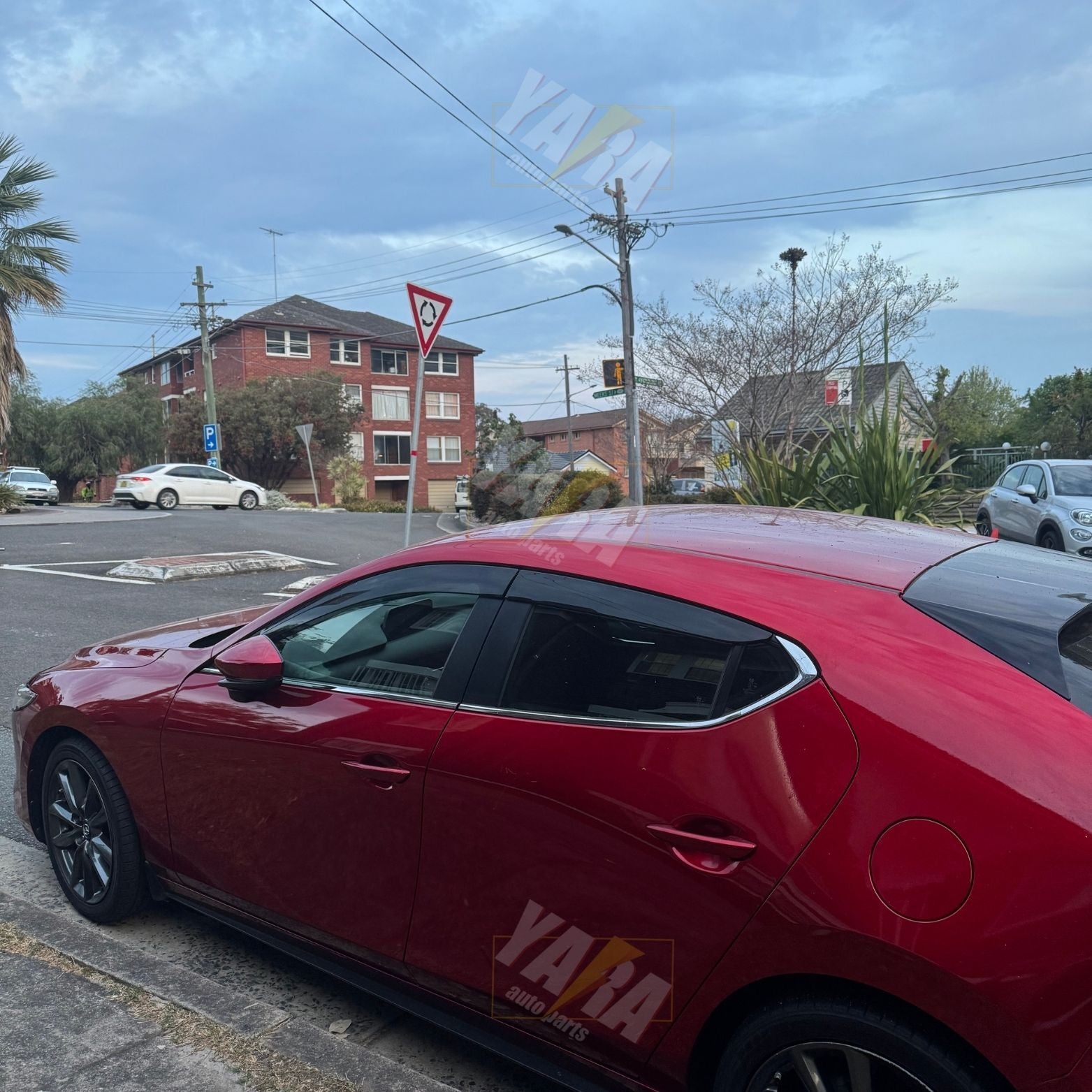 Luxury WeatherShields 4pcs  weather shields for Mazda 3 BP Hatch 2019-Onwards