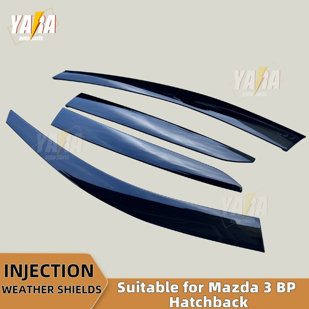 Luxury WeatherShields 4pcs  weather shields for Mazda 3 BP Hatch 2019-Onwards