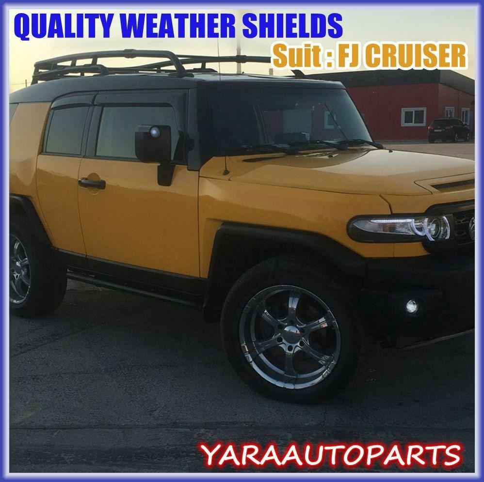 QUALITY Weather Shield Window Visor Suits for FJ CRUISER 2011-2022 Tinted 4pcs
