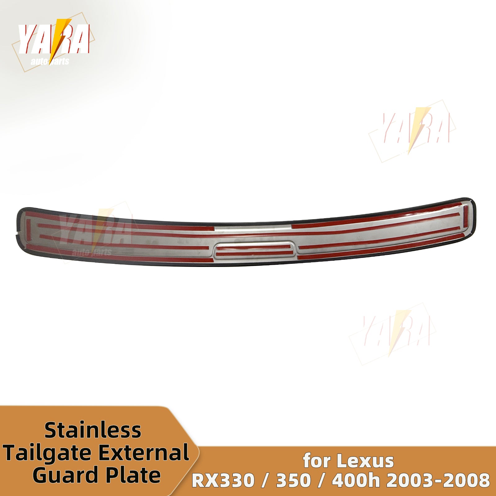 Stainless Steel Rear Bumper Guard / Tailgate Sill Plate for Lexus RX330 RX350 RX400h 2003-2008