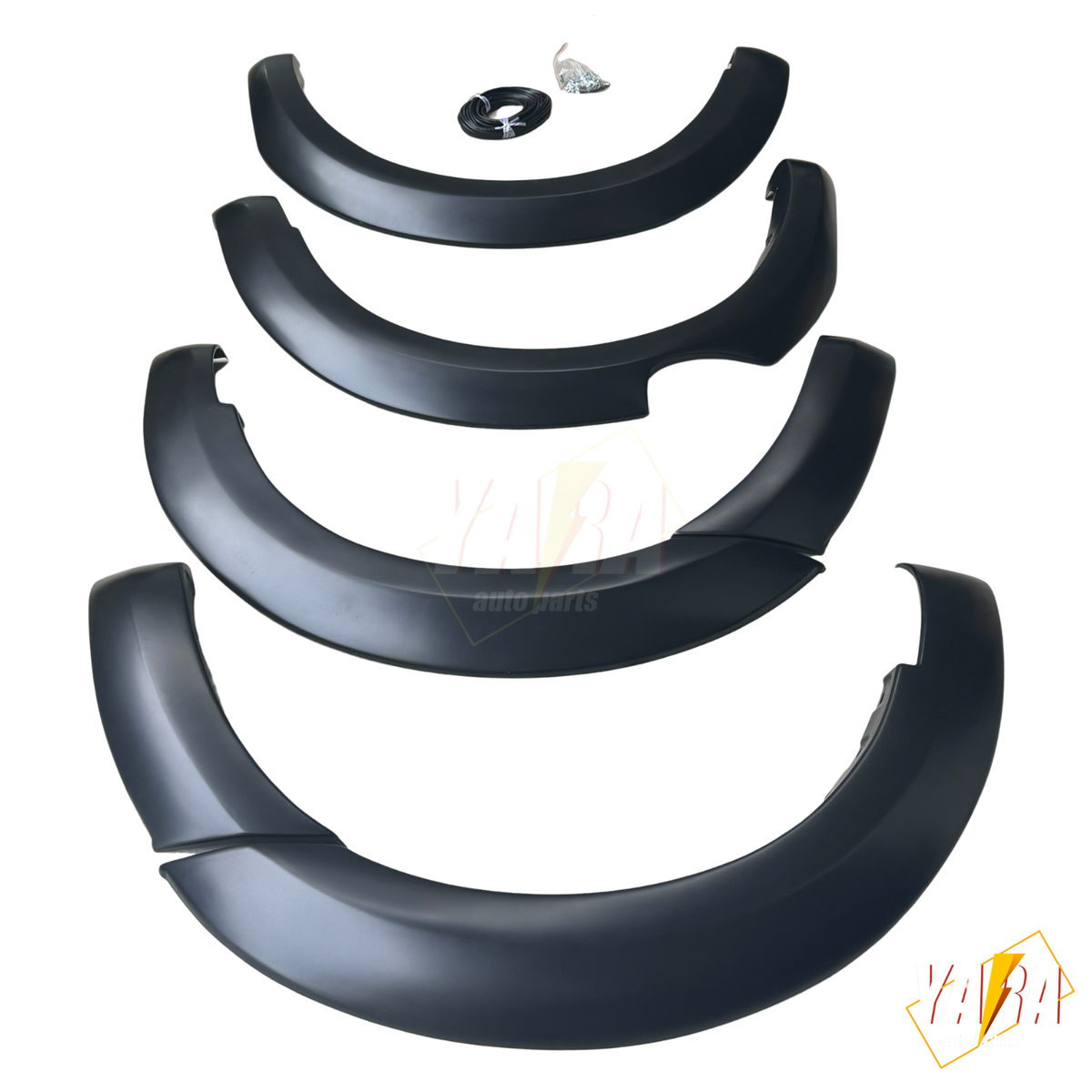 Matte Black Fender Flares For Ford Ranger PX1 T6 2011–2015 6PCS
