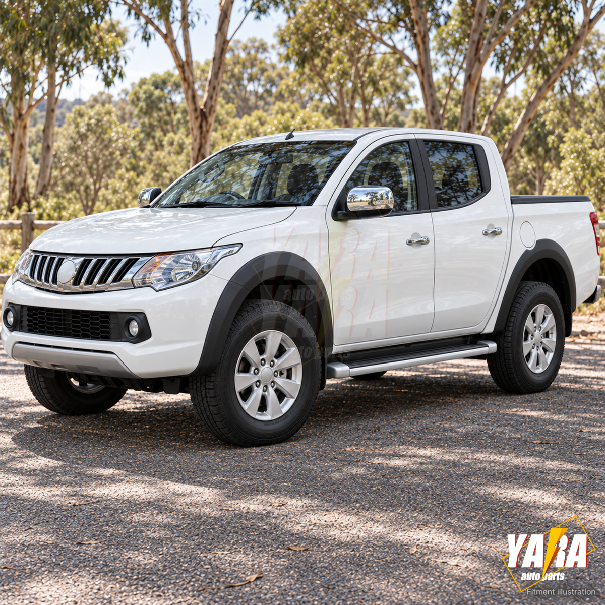 Matte Black Fender Flares For Mitsubishi Triton L200 2015–2019 4PCS