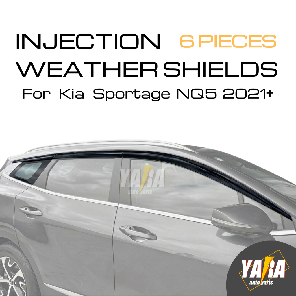 YARA Luxury 6PCS Weather Shields for Kia Sportage NQ5 NX 2021+ | Tinted Visors