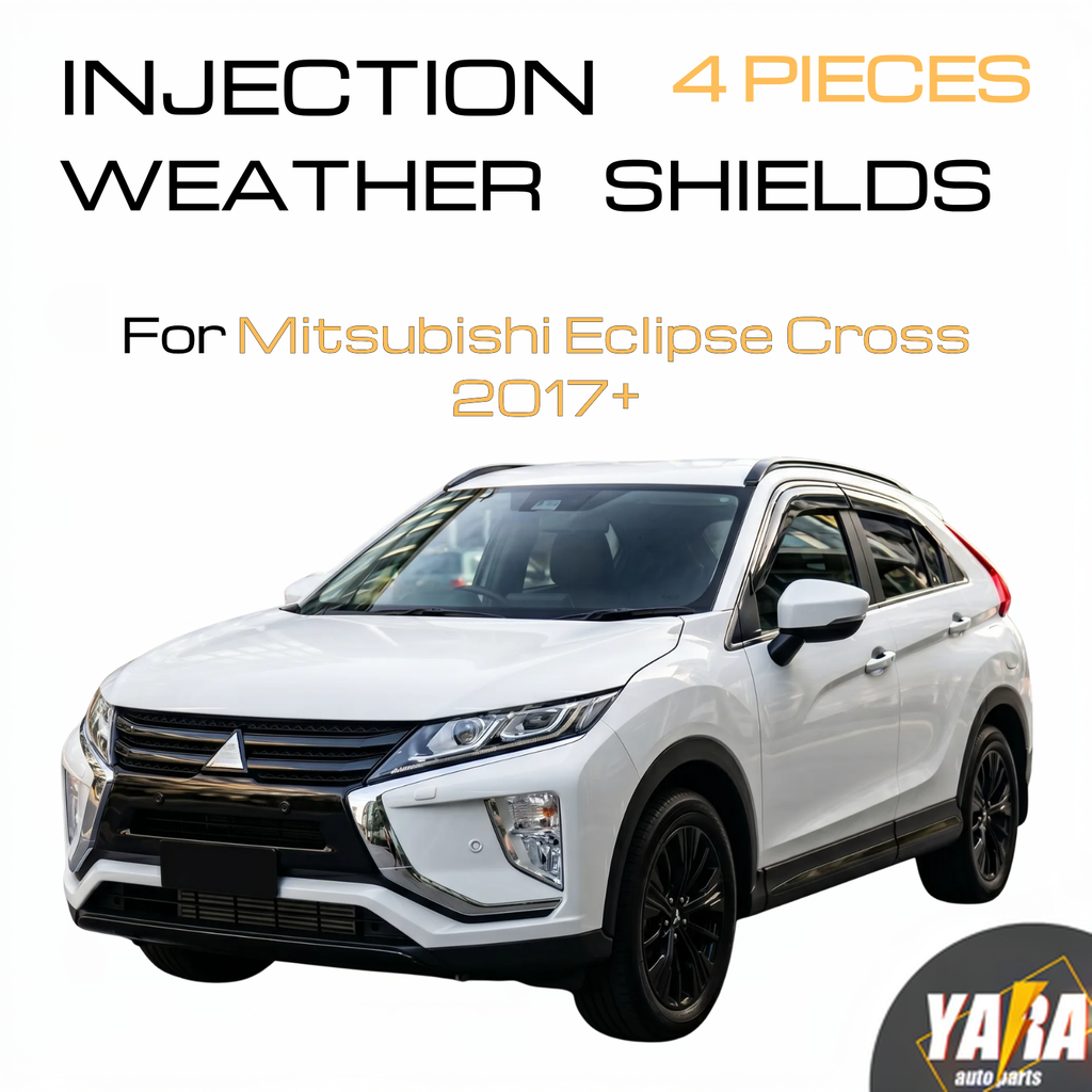 Weather shield Suitable for Mitsubishi Eclipse Cross 2017+ tinted 4pcs With Chrome Trim