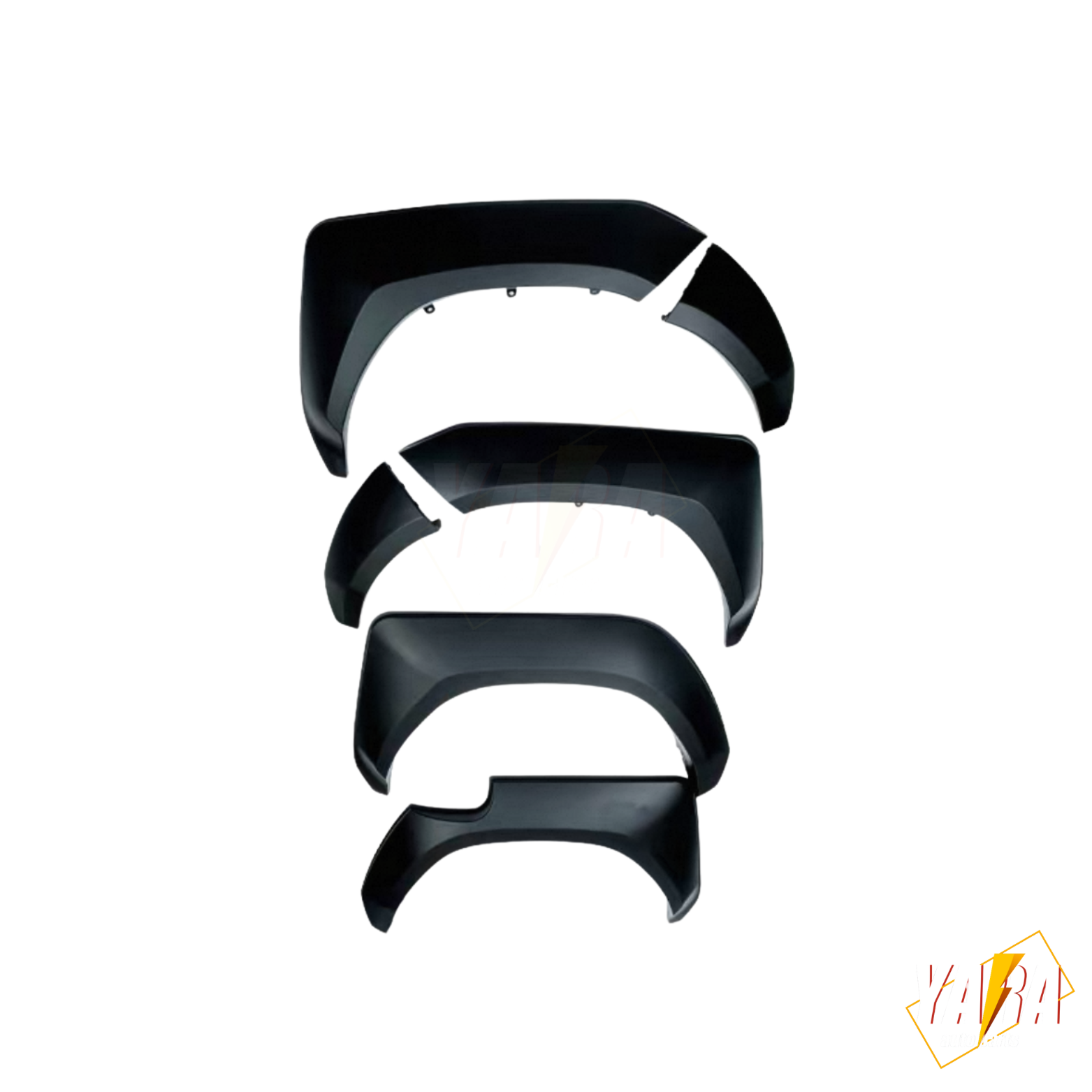 GR Style Fender Flares For Toyota Hilux N80 SR SR5 2021–2025 6PCS Matte Black