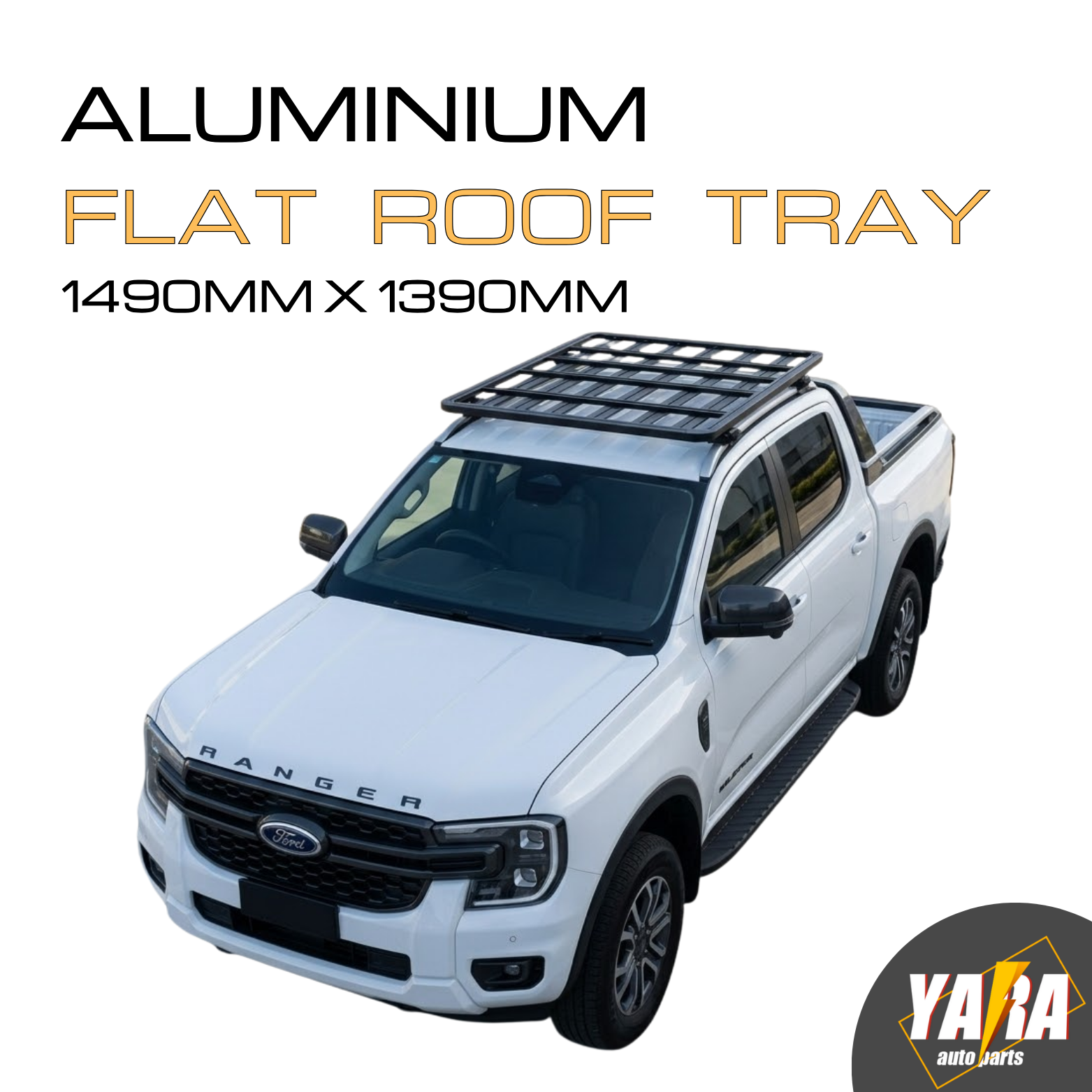Aluminium Flat Roof Rack Platform 1490x1390mm for Ute