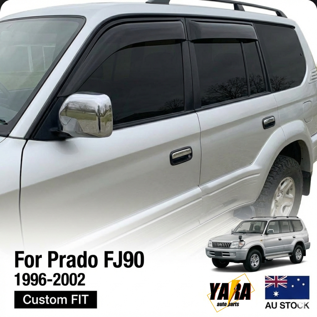Weather shields Weathershields  suitable for Prado FJ90 1996-2002  tinted 12cm