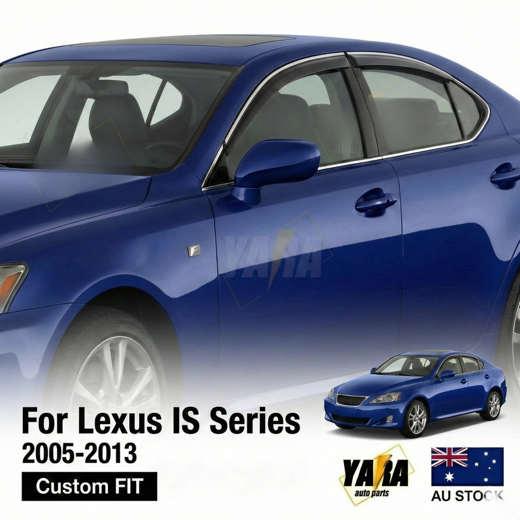 WeatherShields with Chrome trims suitable for Lexus IS250 IS350  2005-2013