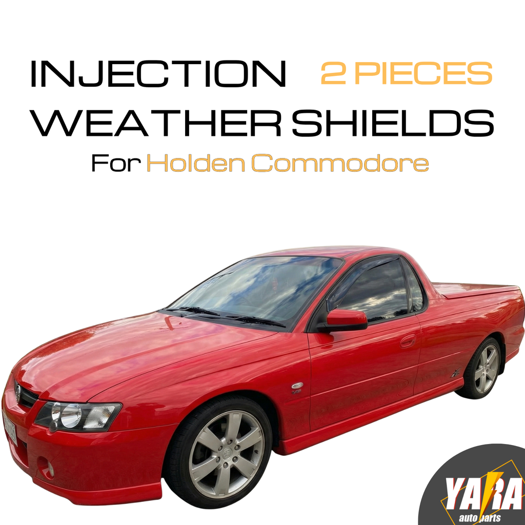 2pc Premium Injection Weather Shields Window Visors for Holden Commodore Ute VY VZ 2002-2007 Tinted Rain Guards