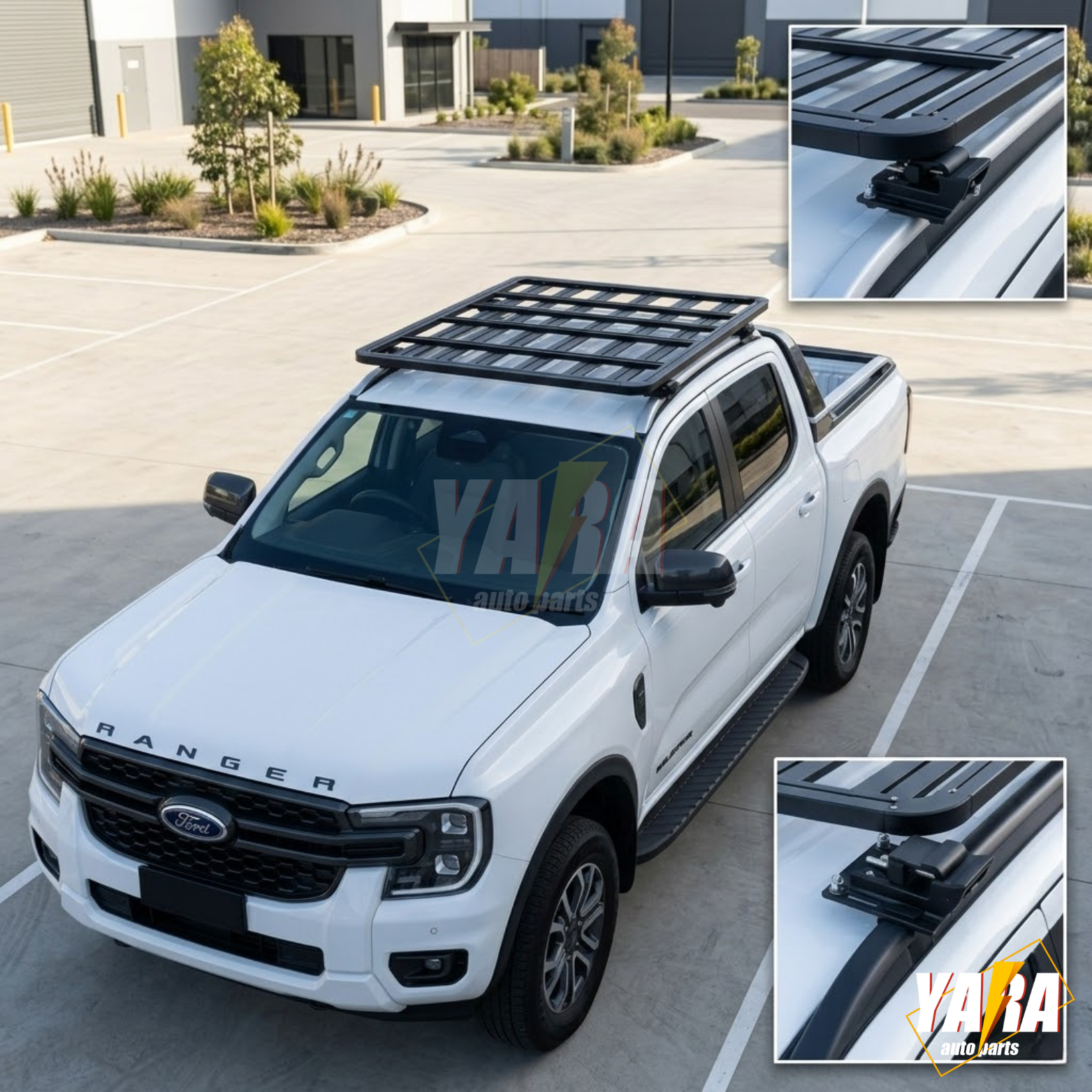 Aluminium Flat Roof Rack Platform 1490x1390mm for Ute