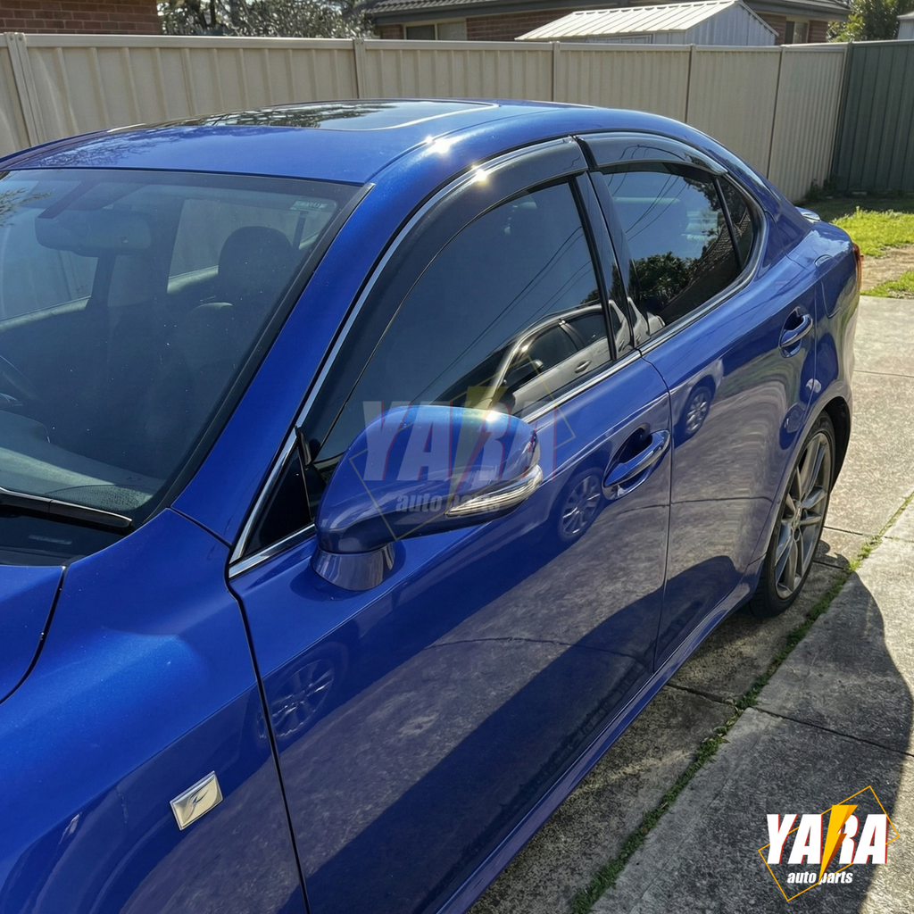 WeatherShields with Chrome trims suitable for Lexus IS250 IS350  2005-2013