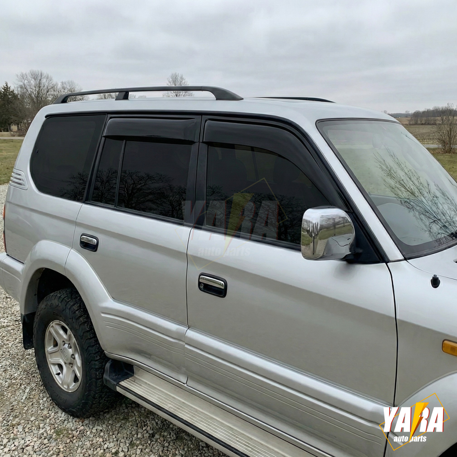 Weather shields Weathershields  suitable for Prado FJ90 1996-2002  tinted 12cm