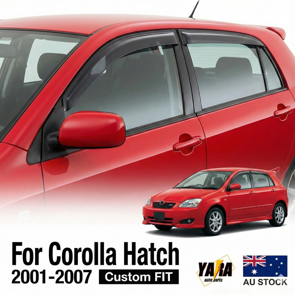 Premium Weather Shields Weathershields Window Visor for Corolla Hatch  2001-2007