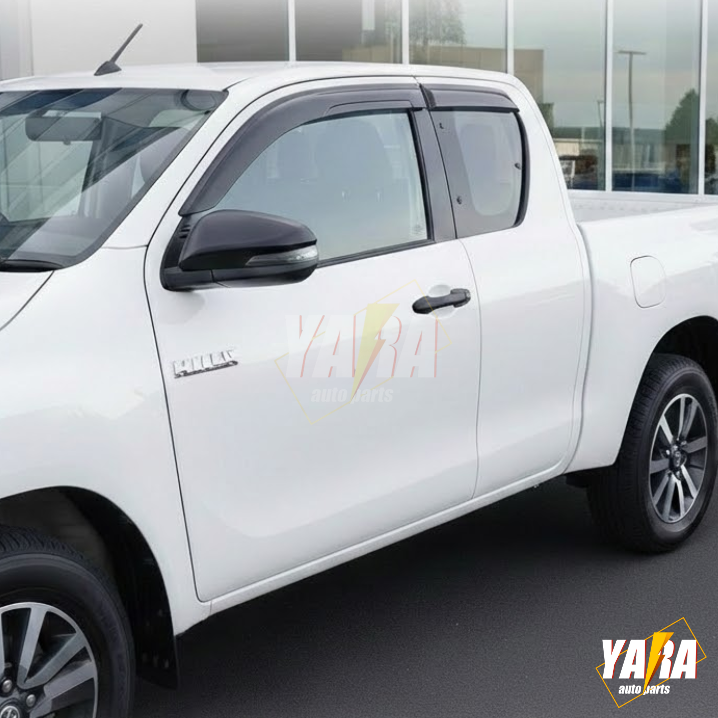 Weather shields Window visors suits  for Hilux Extra/Space Cab 2015 -2020