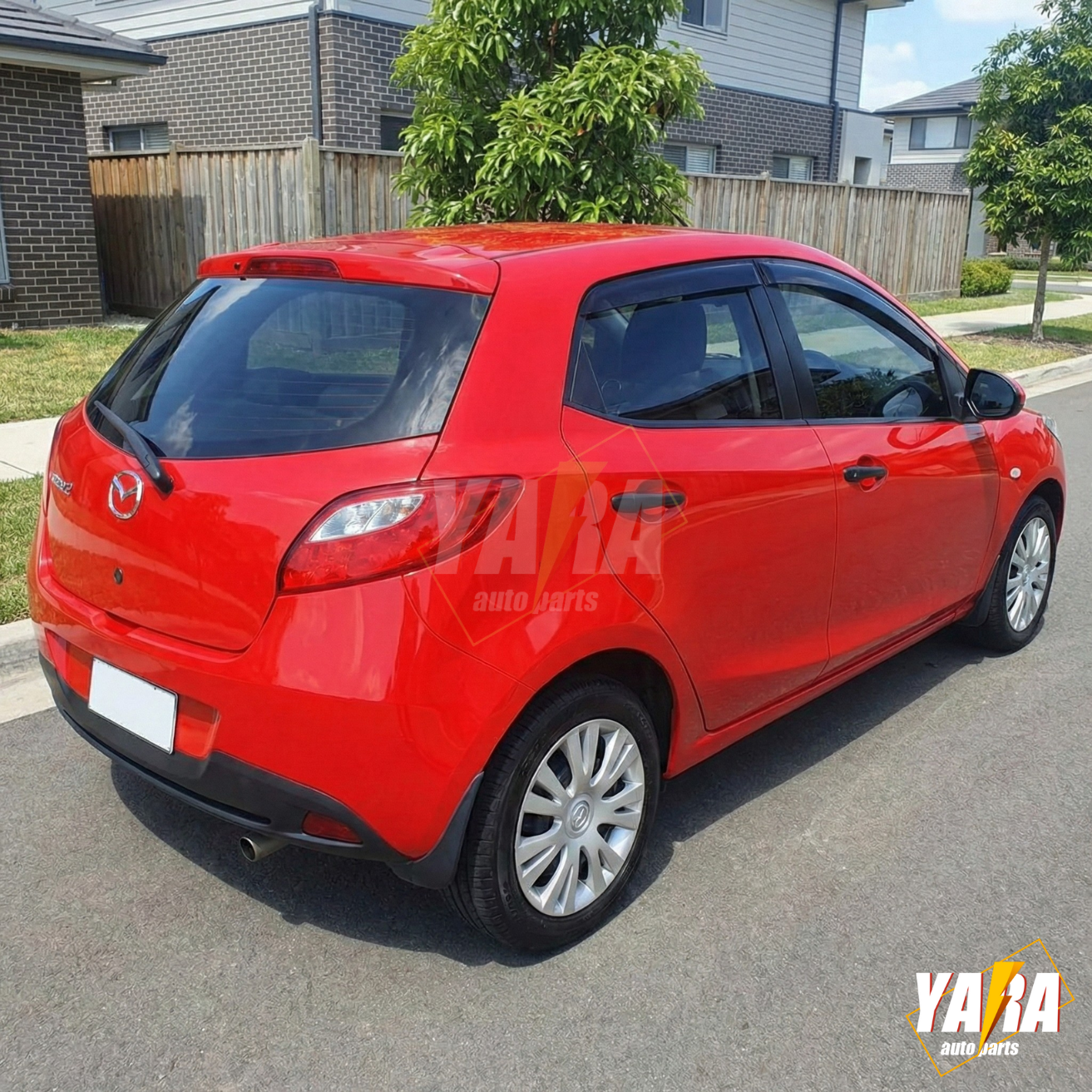 QUALITY INJECTION WEATHER SHIELDS WINDOW VISORS MAZDA 2 Hatch DE 07-14