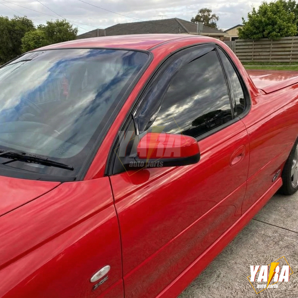 2pc Premium Injection Weather Shields Window Visors for Holden Commodore Ute VY VZ 2002-2007 Tinted Rain Guards