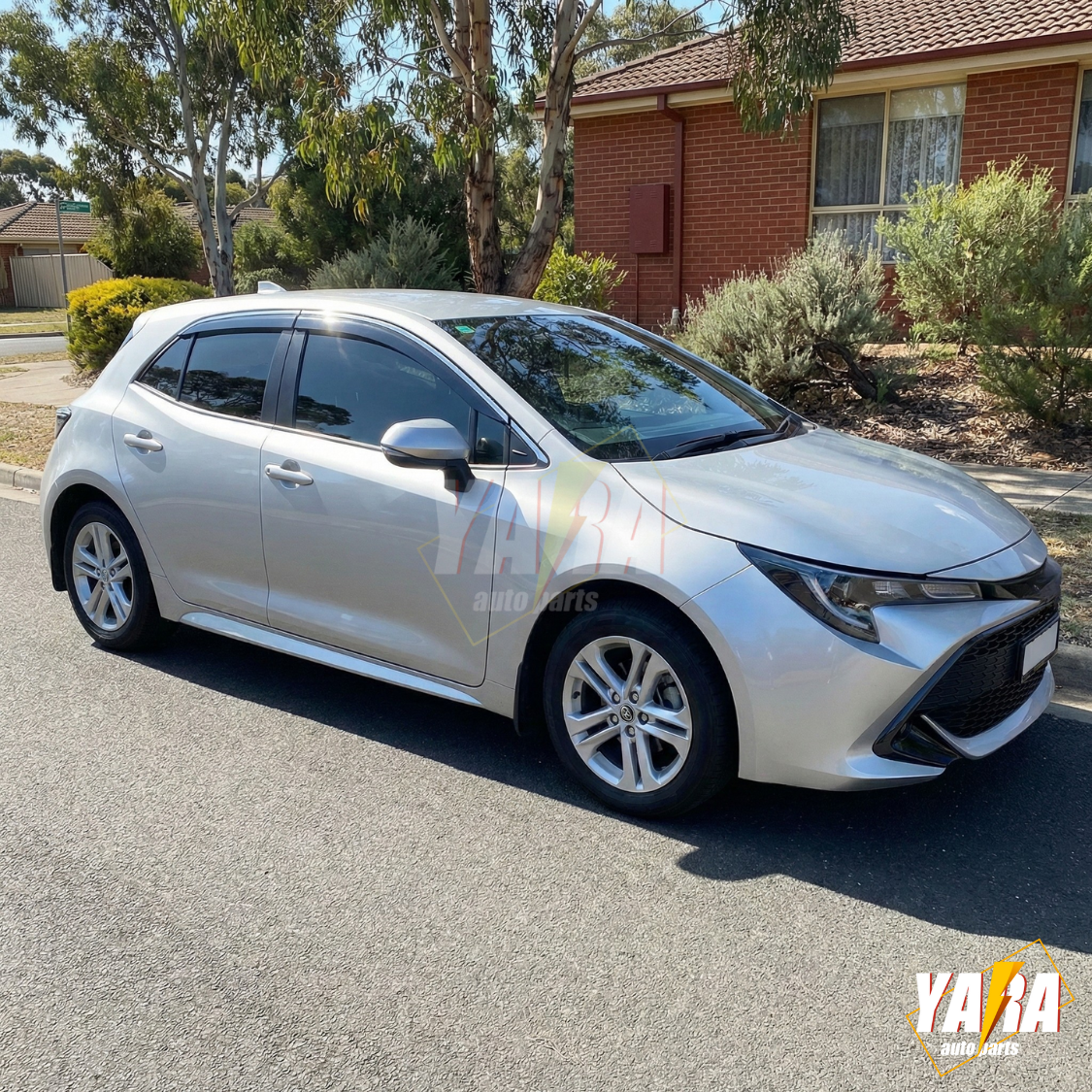Premium Weathershields with stainless steel suitable for Corolla Hatch 2019-2026