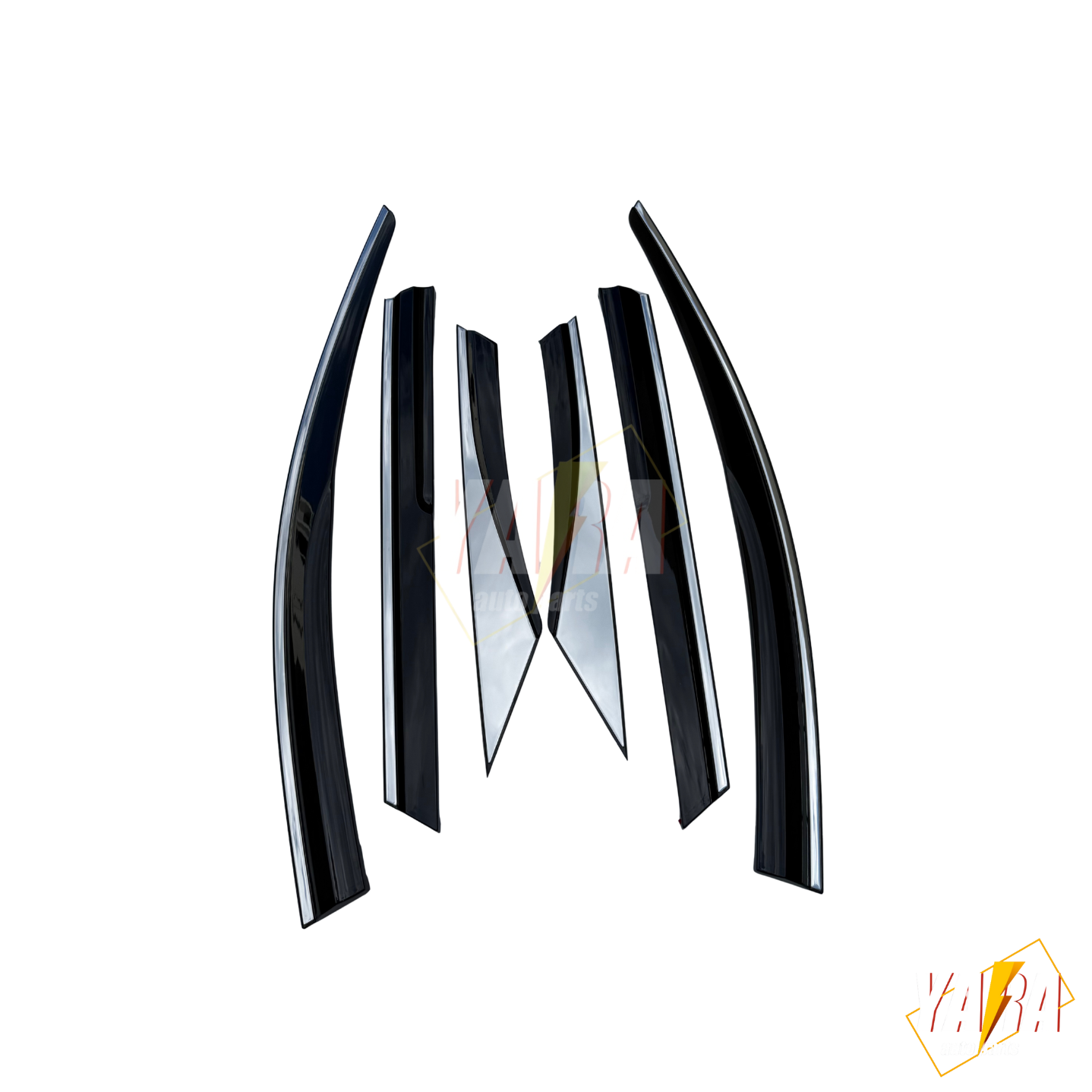 Injection Stainless Steel Weather Shields for Hyundai Tucson 2021-Onwards 6pcs