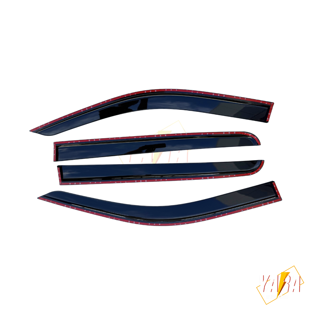 Weathershields Window Visors For Mitsubishi Triton MV 2024+ (4pcs) Rain Guards Tinted