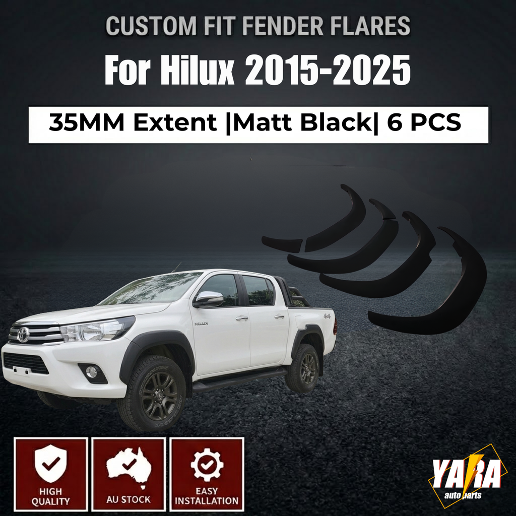 FENDER FLARES For Toyota Hilux 2015-2025 SR SR5 Rugged X WHEEL ARCH Guard 6PCS