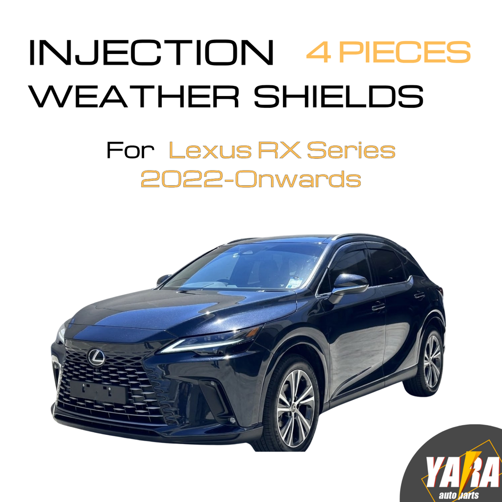 Inection Stainless Weather Shields for Lexus RX Series 2022-Onwards 4pcs