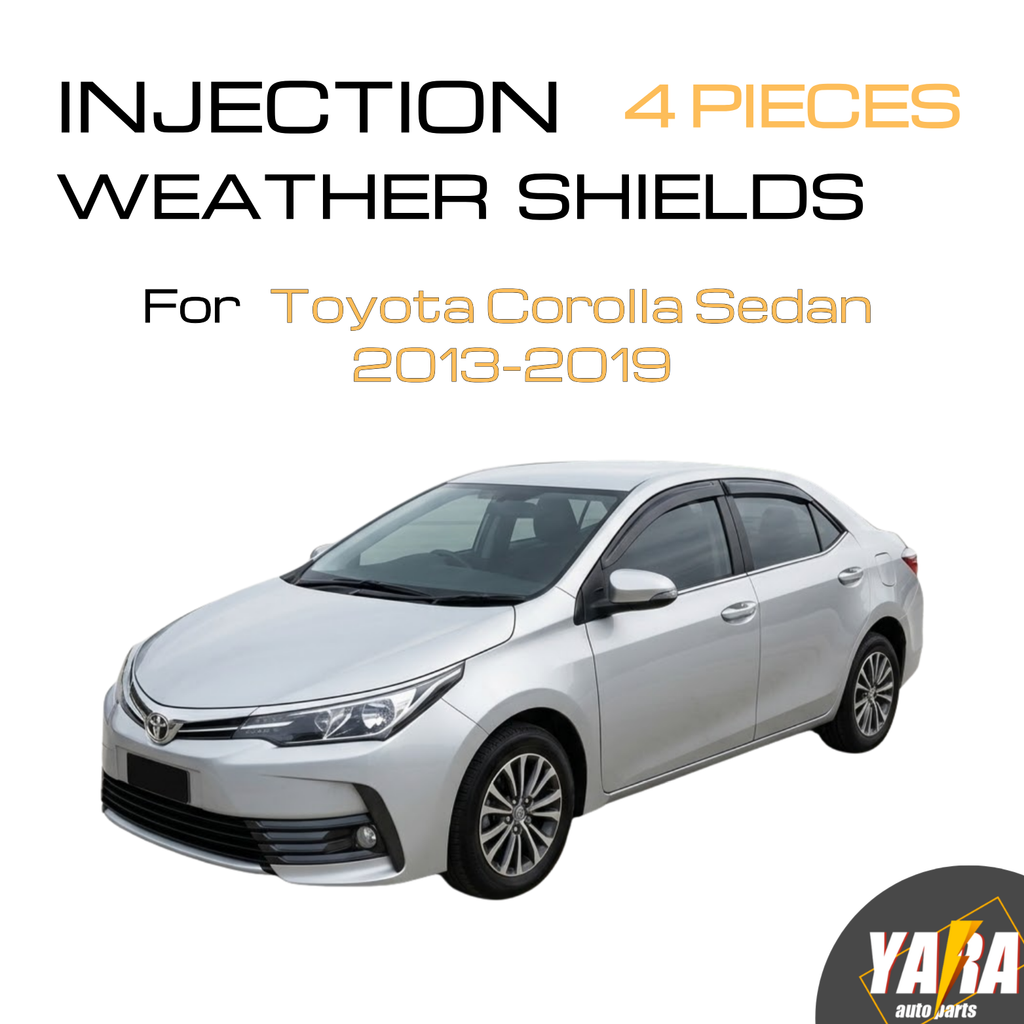 Injection Weather Shields Weathershields suitable for Corolla  Sedan 2013-2019