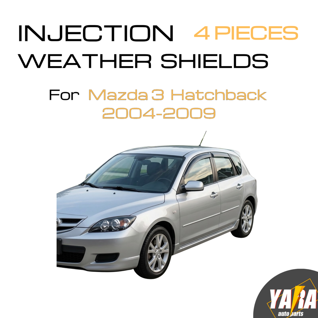 Weather shields Window visors Suitable for Mazda 3 hatchback 2004-2009