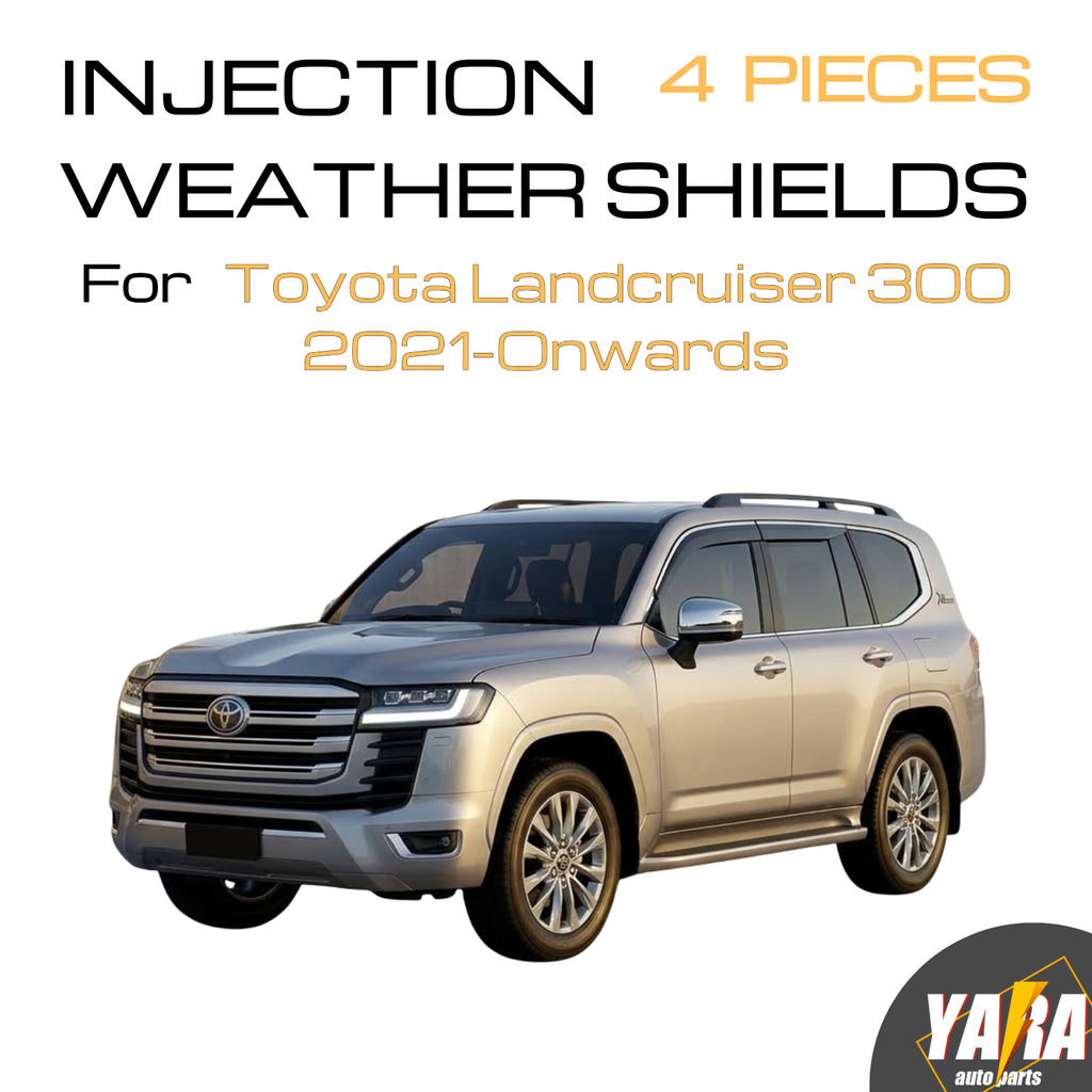 Stainless Steel Injection Weather Shields for Toyota Landcruiser 300 2021+