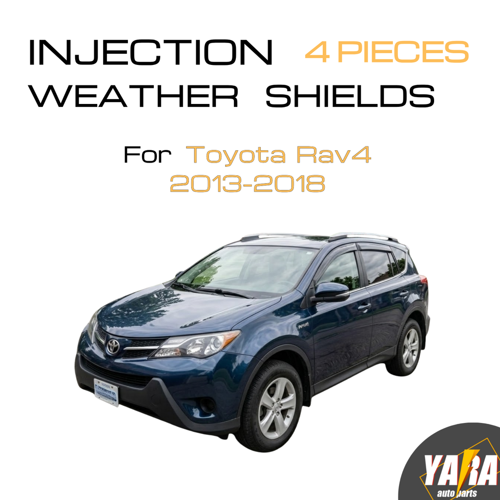 Injection Weather Shields Weathershields Window Visors suitable for Rav4 2013-18