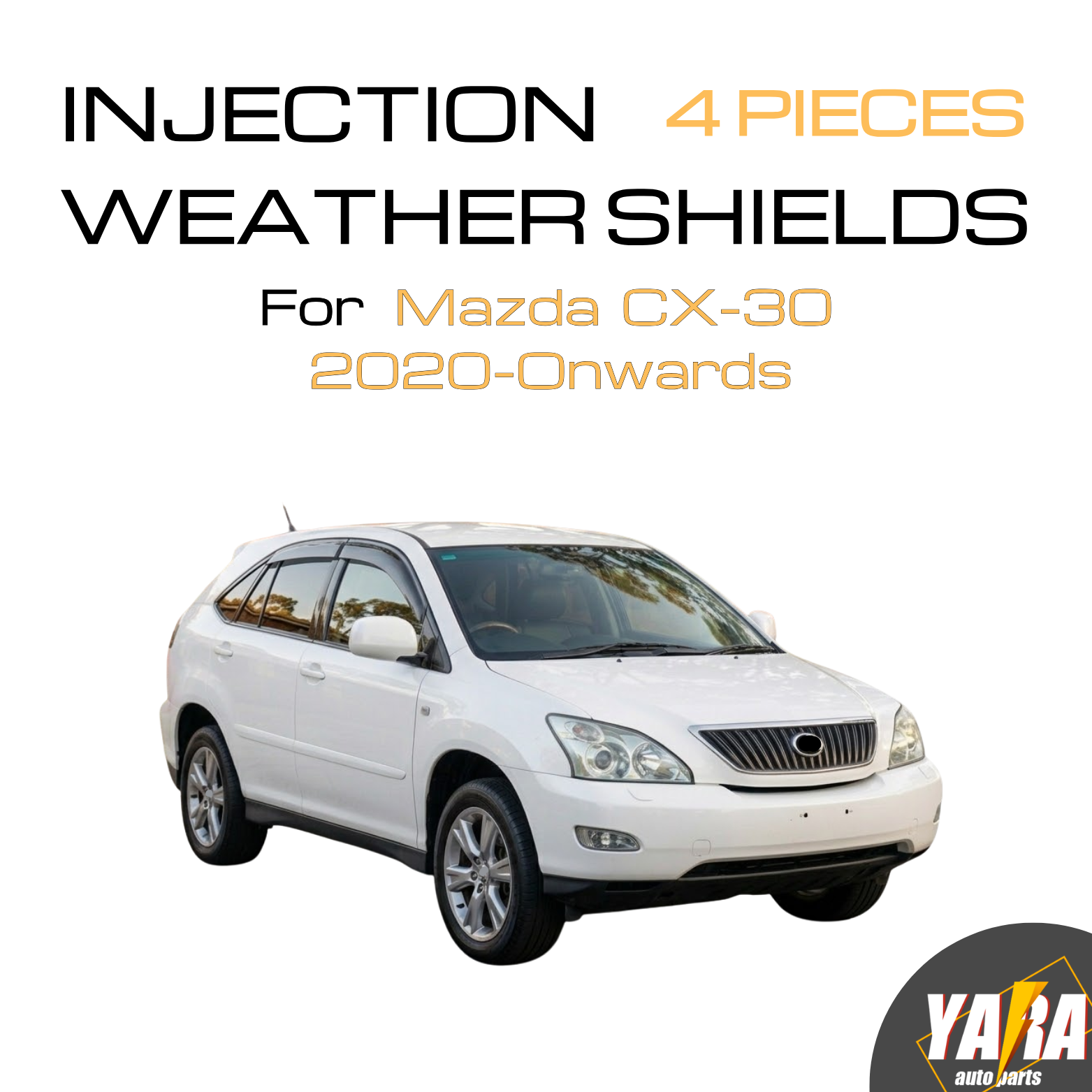 Weather Shields Weathershields Suitable for Lexus RX330 / 350 / 400h 2 ...