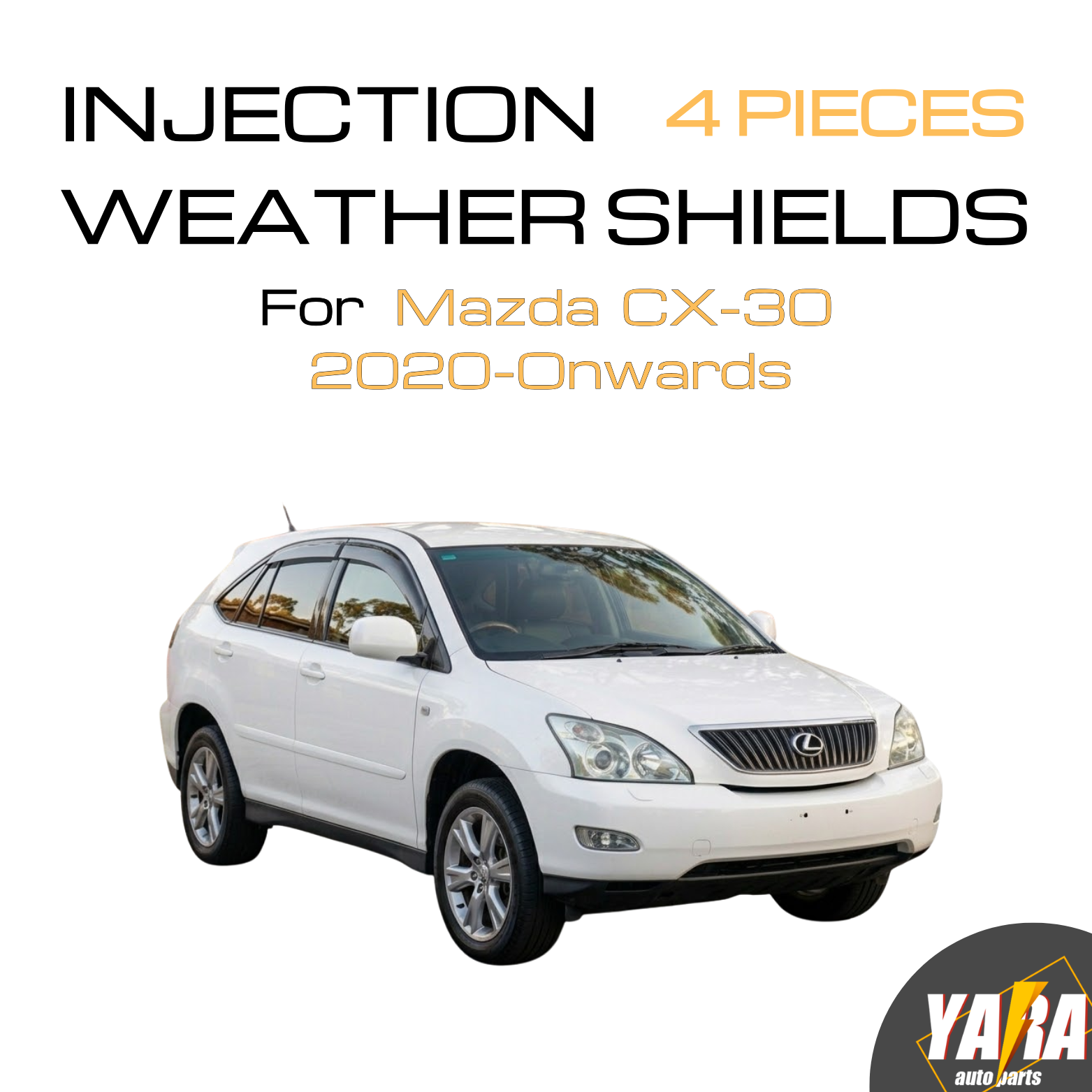 Weather Shields Weathershields Suitable for Lexus RX330 / 350 / 400h 2003-2008