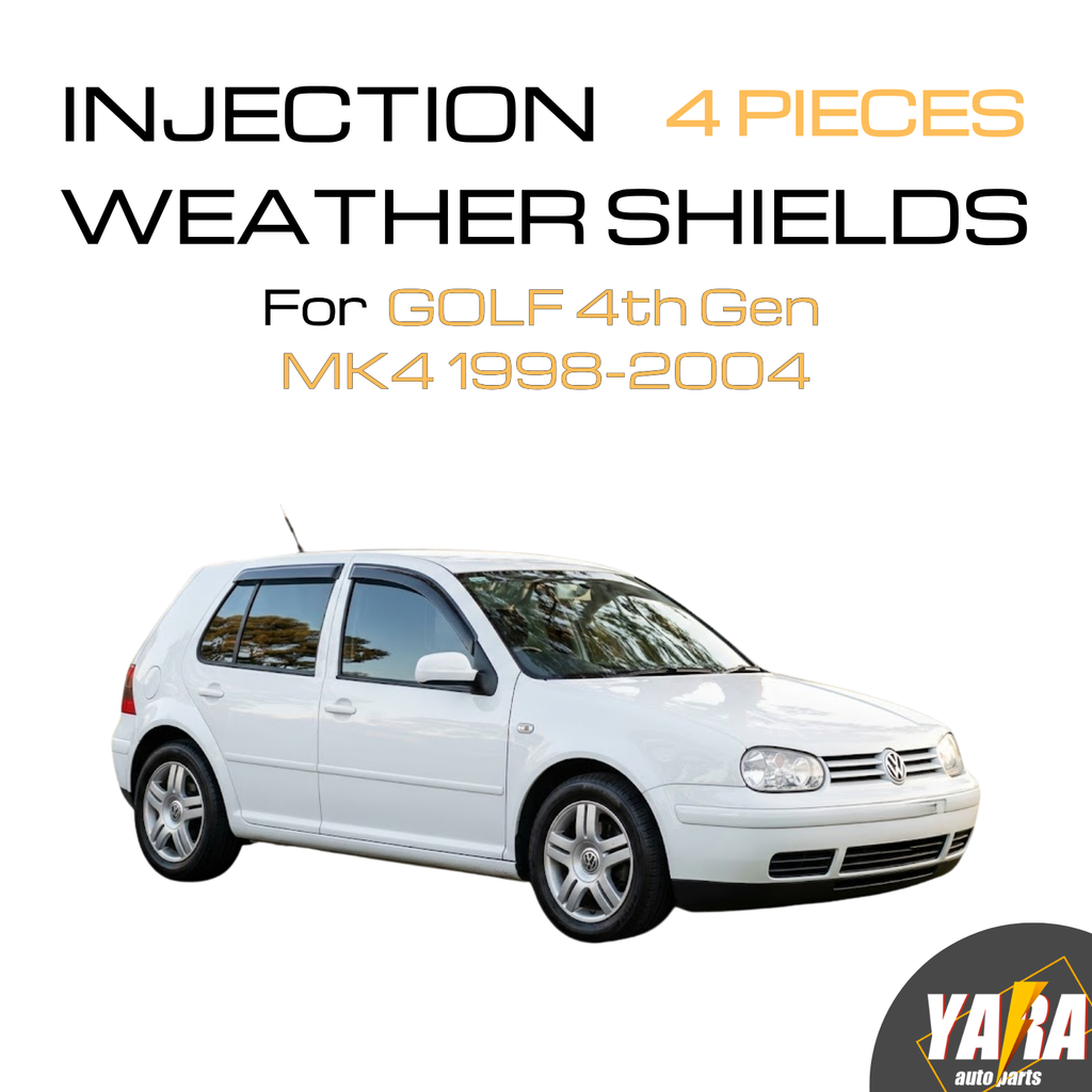 Premium Weather Shields – Tinted 4PCS | Suitable for VW Golf MK4 1998–2004