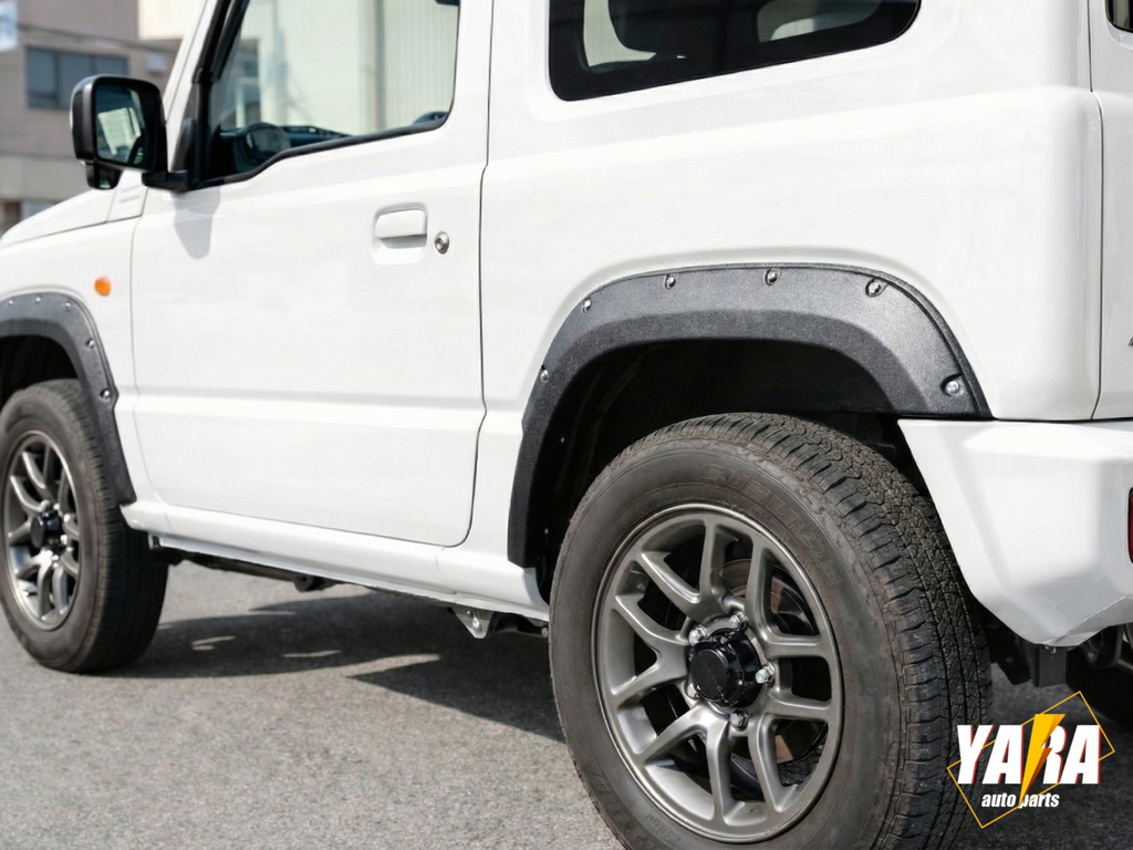 Slim-Line 20mm Fender Flares for suzuki Jimny JB74 & JB64 (2019+) - Textured Black Urban Style (Stick-On Install)
